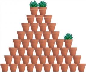 img 4 attached to 48 Pcs 2In Tiny Terracotta Pots W/ Drainage Holes - Perfect For Succulents, Crafts & Wedding Favors!