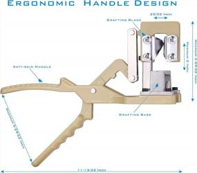 img 2 attached to Upgrade Your Grafting Game With NAYE Professional Tool: Full Metal Cast, V-Cut Blades, And 1/5" To 4/5" Diameter Cutting