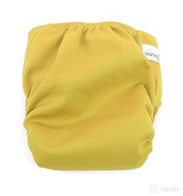 img 3 attached to 🌼 Dandelion Diapers Diaper Covers - Hook and Loop Cloth Diaper Shell - One Size - Comparable to Grovia Shell - Parsnip