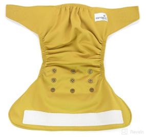 img 2 attached to 🌼 Dandelion Diapers Diaper Covers - Hook and Loop Cloth Diaper Shell - One Size - Comparable to Grovia Shell - Parsnip