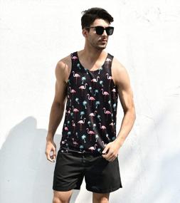 img 3 attached to Men'S Summer Tank Tops With 3D Print Graphics For Casual And Workout Wear, Ideal For Holiday And Sleeveless Shirts