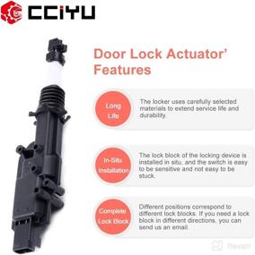 img 3 attached to 🔒 cciyu Front Right/Left or Rear Right Door Lock Actuators Compatible with Ford Explorer, F-150, F-250, F-350, Mustang, and Windstar (1991-2003); LINCOLN Town Car (1990-1997) - Part#: 746-156