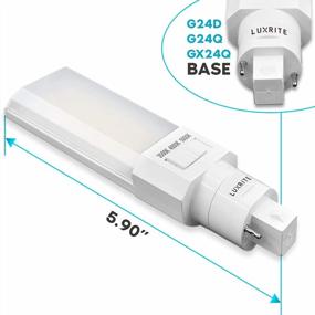 img 2 attached to Обновите свое освещение с помощью замены Luxrite Horizontal PL LED CFL, 11 Вт, обход балласта, 3 цвета на выбор, 1450 люмен — упаковка из 4 шт.