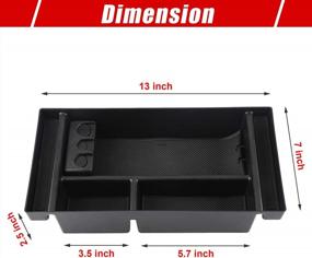 img 2 attached to Get Organized With Richeer Center Console Tray For 2019-2020 Sierra/Silverado And 2020-2021 Silverado/Sierra!