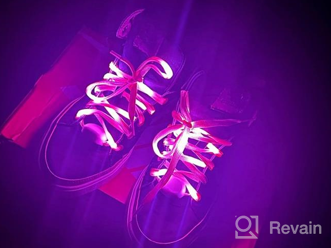 img 1 attached to Jofan LED Shoelaces: Light Up Your Shoes with 6 Pairs in 3 Modes and 6 Colors for Any Occasion review by James Mcphearson