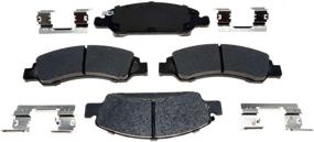 img 1 attached to 🔷 ACDelco Gold Ceramic Front Disc Brake Pad Set - Model 17D1367ACH