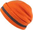 stay safe in cold weather with xiake reflective beanie knit hat logo