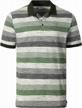gioberti mens club stripe polo shirt - short sleeve, regular fit, yarn dye logo