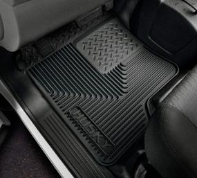 img 1 attached to 🐾 Husky Liners Heavy Duty Front Floor Mats - Black, Fits Acura CL, RSX, TL/RL 2 Pcs