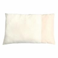 organic cotton toddler pillowcase by dordor & gorgor - nickel free enclosure, brown striped design, 20x14 logo