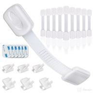 👶 ultimate baby safety kit: 16 pack cabinet locks for childproofing cabinets, drawers, doors, toilets, fridges & more. adjustable straps with strong adhesive logo