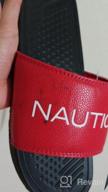 картинка 1 прикреплена к отзыву 🏖️ Nautica Dolan Black Athletic Slide Sandals - Size 9: Ultimate Comfort for Active Souls от Casey Vance