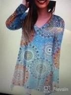 img 1 attached to AWULIFFAN V-Neck T-Shirt Sleepwear: Long Sleeve Women'S Fall Tunic Top Blouse review by Walter Harmon