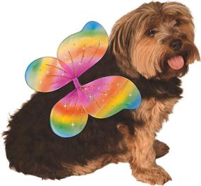 img 4 attached to 🦄 Vibrant Rainbow Wings for Pets: Rubies Pet Costume Wings