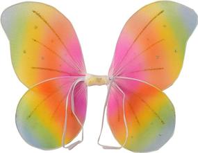 img 2 attached to 🦄 Vibrant Rainbow Wings for Pets: Rubies Pet Costume Wings