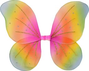 img 3 attached to 🦄 Vibrant Rainbow Wings for Pets: Rubies Pet Costume Wings