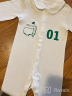 img 1 attached to White 0-24 Month Unisex Baby Jumpsuit - Pureborn Infant Boys Girls Cotton Spring Fall Romper Coverall Baptism Outfit review by Eli Saumell