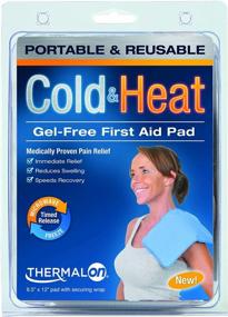 img 2 attached to Relieve Pain And Soreness With Thermalon'S Large Gel-Free Cold And Heat Therapy Pad With Convenient Strap
