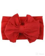 rufflebutts® girls red big bow headband - stylish one size hair accessory logo