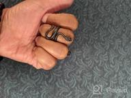 картинка 1 прикреплена к отзыву 🐍 Gold Snake Ring for Men and Women: Gothic Silver Snake Rings - Adjustable Vintage Ring for Men (Eboy) от Paul Beach