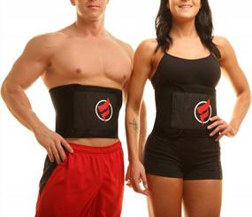 img 1 attached to Get A Slimmer Waist With Fitru'S Sauna Ab Belt - Perfect For Women And Men
