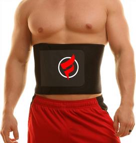 img 4 attached to Get A Slimmer Waist With Fitru'S Sauna Ab Belt - Perfect For Women And Men