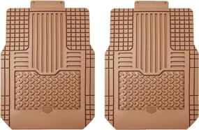 img 3 attached to August Auto All Weather Universal Fit Rubber Car Floor Mats - Set of 2pcs | Cars, Sedan, SUVs, Trucks, Vans