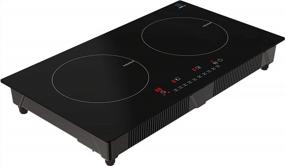 img 3 attached to Cheftop Induction Cooktop Portable Induction Burners 120V Digital Ceramic Top With Kids Safety Lock ,1800 Watt, Touch Sensor Control Multiple Cooking Zones & Levels (Double Burner)