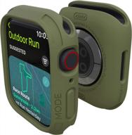 quattro 2.0 series rugged case for apple watch 45mm, military green - compatible with apple watch series 8 and 7, flexible shock proof, military grade durable protective cover by elkson logo