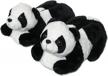 fuzzy indoor panda and cow plush slippers for women, men, boys, girls, and kids - perfect for winter, by onmygogo logo