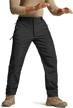 outdoor thermal hiking pants for men - cqr winter tactical cargo pants with fleece lining & ideal for snow skiing logo