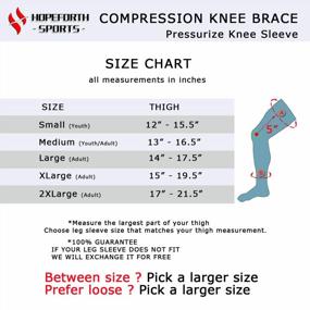 img 3 attached to Компрессионный наколенник с ремешком - поддержка разрыва мениска, артрита, облегчение боли и послеоперационное восстановление для баскетбола, бега, MCL и кроссфита