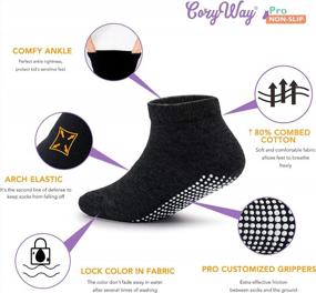 img 1 attached to Keep Your Little One Safe And Comfy With CozyWay Non-Slip Toddler Ankle Socks: Low Cut Baby Socks With Grips In 12/14/15 Pairs For Girls And Boys!
