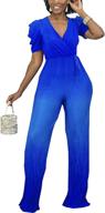 hugenice sparkly jumpsuit elegant clubwear women's clothing : jumpsuits, rompers & overalls logo