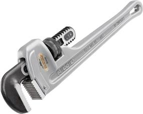 img 4 attached to 🔧 Ridgid 31095 814 14-Inch Aluminum Straight Pipe Wrench – Silver, Ideal Small Plumbing Tool