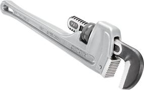 img 2 attached to 🔧 Ridgid 31095 814 14-Inch Aluminum Straight Pipe Wrench – Silver, Ideal Small Plumbing Tool