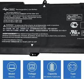 img 3 attached to Dentsing YB06XL Laptop Battery: HP Spectre X360 15-CH Compatible, 7280MAh Capacity, High-Performance HSTNN-DB8H Power Solution