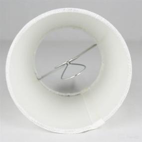 img 1 attached to MERIVILLE Pack of 6 Off White Linen Clip On Chandelier Lamp Shades, 4x5x5 Inches