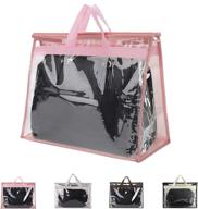 outgeek handbag organizer transparent anti dust women's accessories : handbag accessories logo