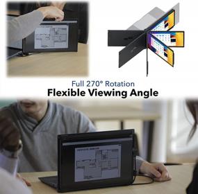 img 1 attached to Duex Extender Portable Monitor: 13.3" 1920x1080P 60Hz, Blue Light Filter, T7000 Compatible