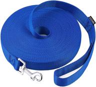 🐾 amagood 30 ft long leash for dog training, recall obedience, agility, tie out, play & safety - blue логотип