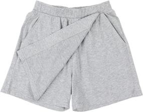 img 2 attached to ALWAYSONE Shorts Novelty Athletic Workout Girls' Clothing : Skirts & Skorts