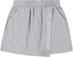 img 4 attached to ALWAYSONE Shorts Novelty Athletic Workout Girls' Clothing : Skirts & Skorts