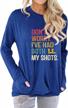 stay on trend with nlife women's "double-shot" sweatshirt with side pockets logo