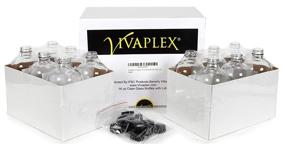 img 2 attached to Vivaplex Clear Glass Bottles Lids Travel Accessories in Travel Bottles & Containers