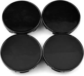 img 4 attached to 🔴 Titan Armada Center Hub Caps Set of 4 - 85mm/78mm Black Car Wheel Covers #40342-7S500