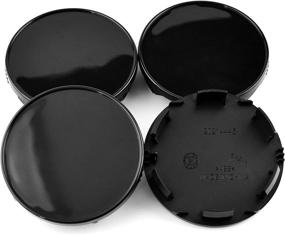 img 1 attached to 🔴 Titan Armada Center Hub Caps Set of 4 - 85mm/78mm Black Car Wheel Covers #40342-7S500