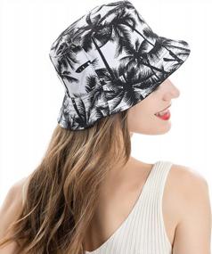 img 2 attached to Unisex Cute Bucket Hat Summer Fisherman Cap Print Travel For Women Men Teens By ZLYC