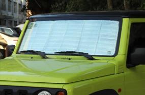 img 1 attached to Foldable Front Windshield Sun Shade For Suzuki Jimny JB64 JB74W 2019-2022 - Thicker And UV-Reflective For Improved Protection