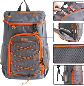 img 2 attached to Stay Refreshed On The Go With Sougayilang'S Large Capacity Insulated Cooler Backpack - Perfect For Outdoor Adventures And Picnics!